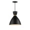 Maxim Lighting Carillon 11'' Mini Pendant, Black/Satin Brass 11302BKSBR - alternate 1